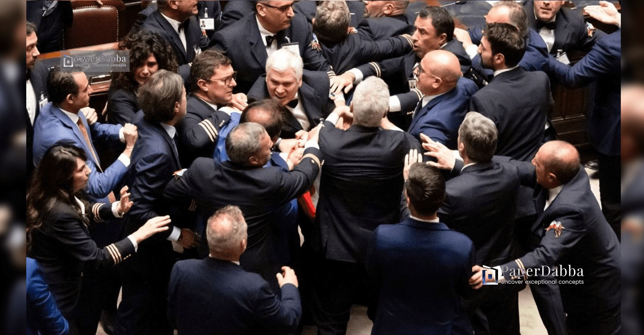 Political Tensions Flare In Italian Parliament Amid G7 Summit 27