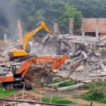 Demolition Of Under-Construction Ysrcp Office In Tadepalli 4