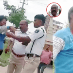 Cop Slaps Truck Driver For Parking In ‘Wrong Spot’ In Hyderabad 3