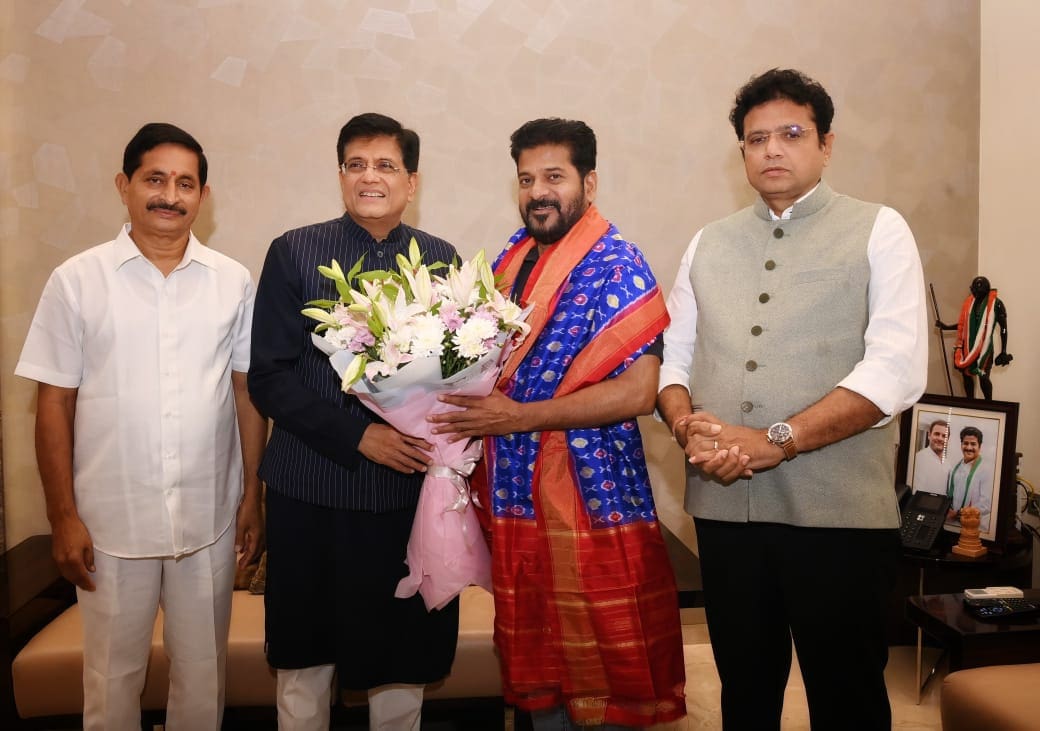 Revanth Reddy With Piyush Goyal